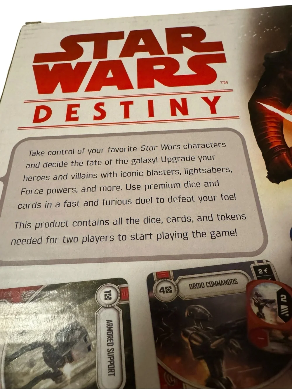 Star Wars Destiny Two-Player Game - White Box with Rey Artwork